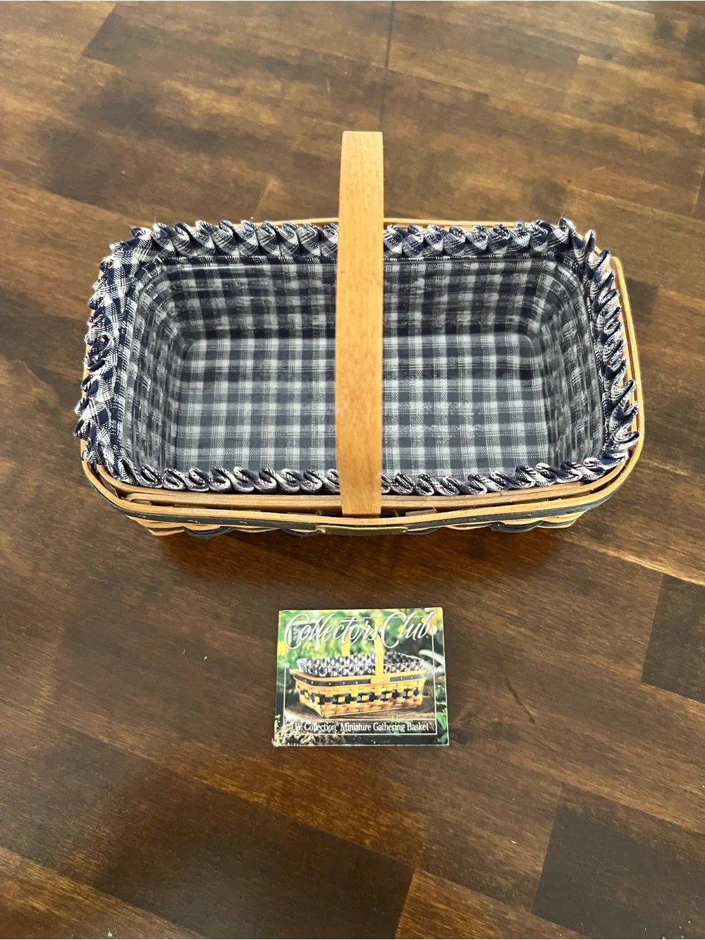 Longaberger JW Collection Miniature Gathering Basket, 2000